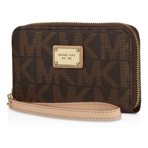 michael kors zip wallet iphone 5|michael kors wristlet wallet outlet.